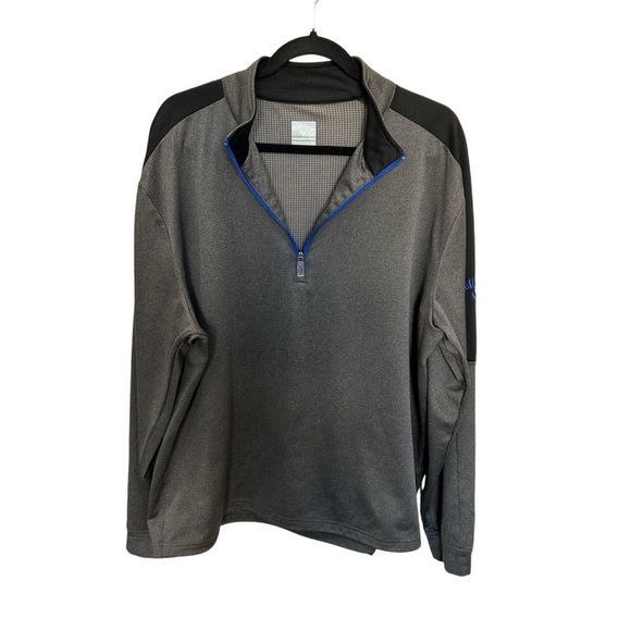Callaway Men’s Weather Series Waffle Knit Golf Quarter Zip in Grey Size L - Picture 1 of 5